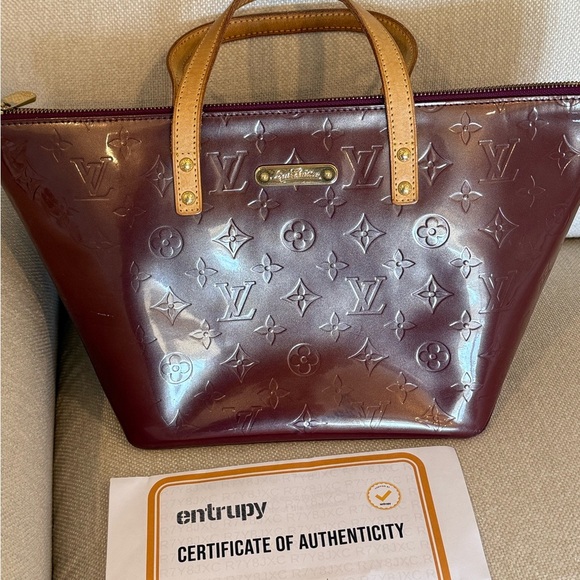 LOUIS VITTON Vernis Bellevue PM Amarante Tote Bag - Picture 12 of 14